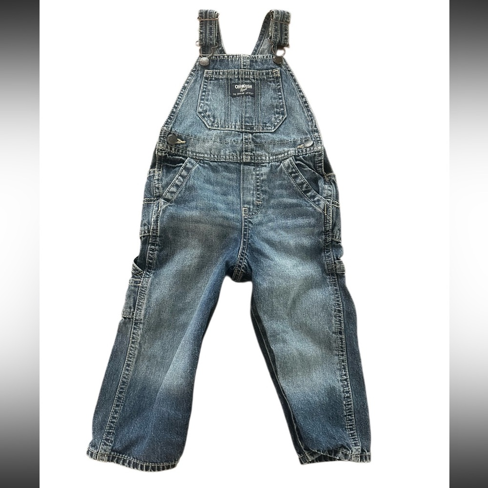 Kids vintage cotton OshKosh Bgosh denim overalls size‎ 24 months